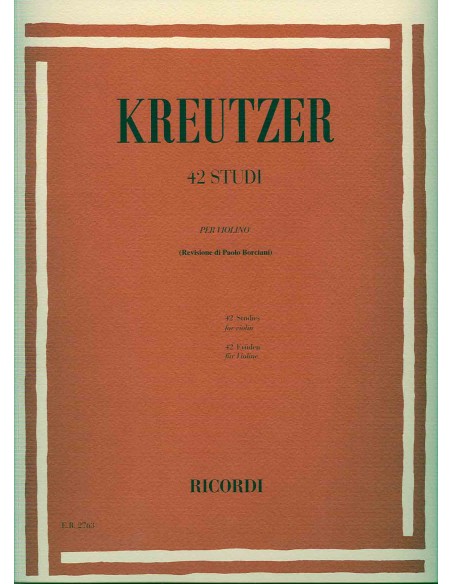 KREUTZER R.-Studi e Capricci (42) per Violino (Borciani)