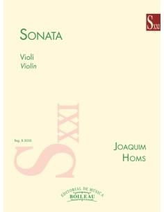 HOMS J.-Sonata para Violin