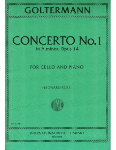 GOLTERMANN G.-Concerto No. 1 in A minor Op.14 for Cello and Piano (Rose)
