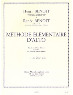 BENOIT-Methode Elementaire de Alto Vol.2 para Viola
