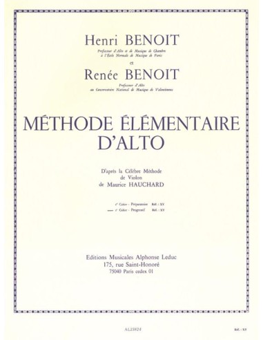 BENOIT-Methode Elementaire de Alto Vol.2 for Viola