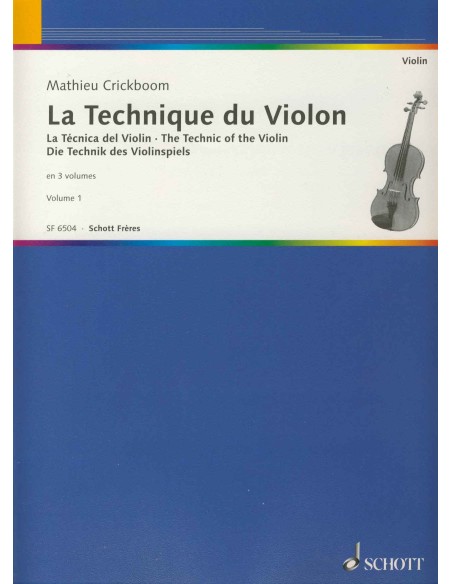 CRICKBOOM M.-La Technique du Violon 1º