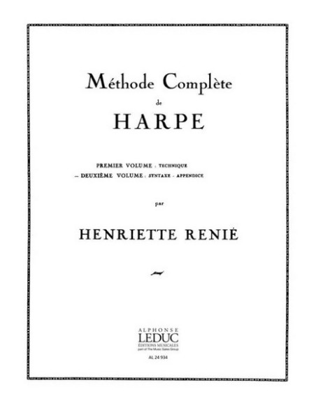 RENIE H.-Methode Complete Vol.2 (Method) for Harp