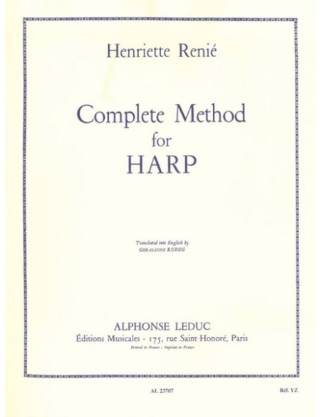 RENIE H.-Méthode de harpe complète pour harpe