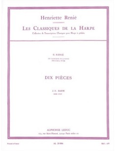 BACH J.S.-Stücke (10) für Harfe (Renie)