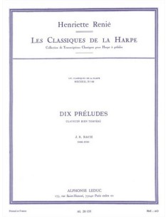 BACH J.S.-Preludi (10) per arpa (Renie)