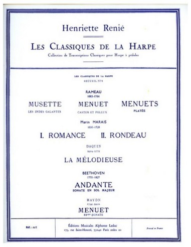 RENIE H.-Classique Arpa Vol.1 per Arpa