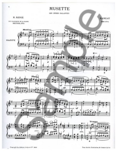 RENIE H.-Classique Arpa Vol.1 per Arpa