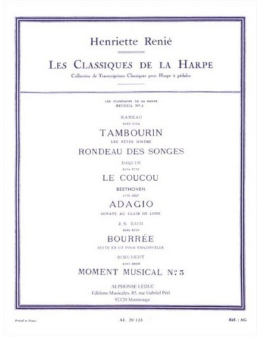 RENIE H.-Classique Harpe Vol.3 per Arpa