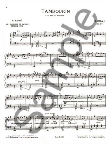 RENIE H.-Classique Harpe Vol.3 per Arpa