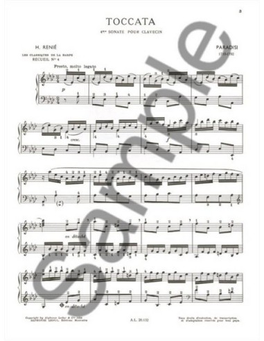 RENIE H.-Classique Harpe Vol.4 per Arpa