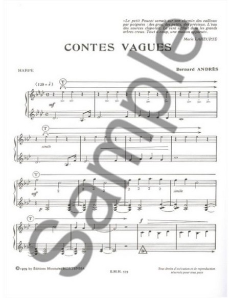 ANDRES B.-Contes Vagues per arpa