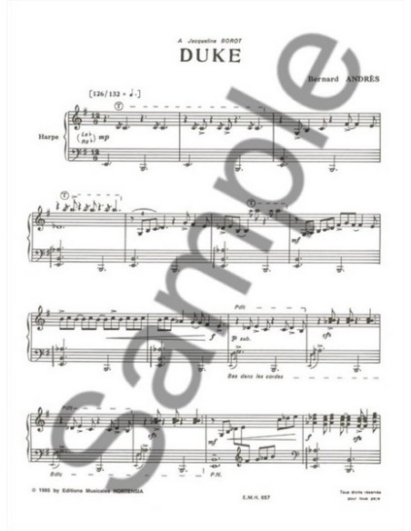 ANDRES B.-Duke pour harpe