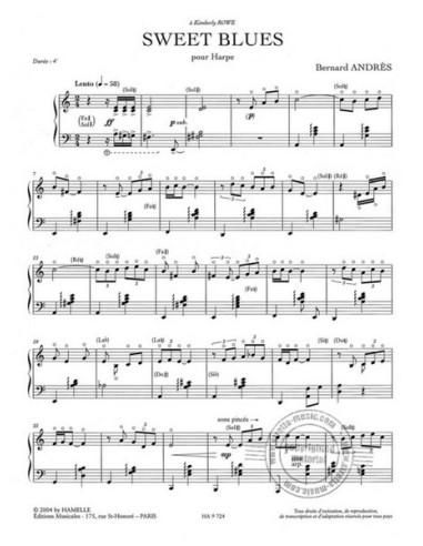 ANDRES B.-Sweet Blues per arpa