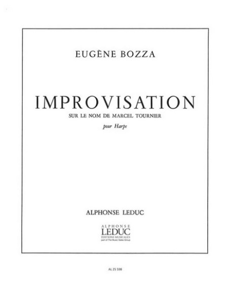 BOZZA E.-Improvisations sur le nom de Marcel Tournier pour harpe