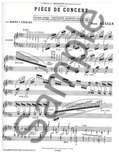 BUSSER H.-Piece de Concert für Harfe 2