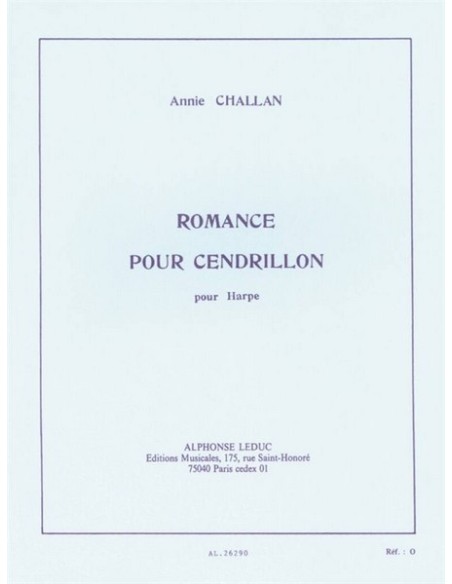 CHALLAN H.-Romance pour Cendrillon per arpa (Rougeron)