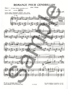 CHALLAN H.-Romance pour Cendrillon für Harfe (Rougeron) 2