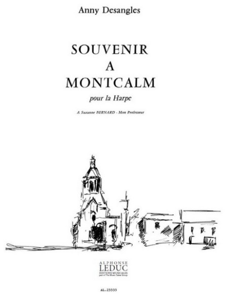 DESANGLES A.-Souvenir a Montcalm für Harfe