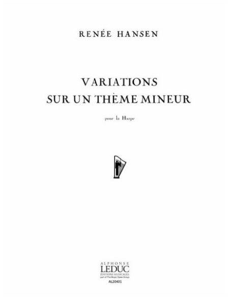 HANSEN R.-Variations sur un theme mineur para Harpa