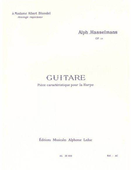 HASSELMANS A.-Chitarra Op.50 per Arpa
