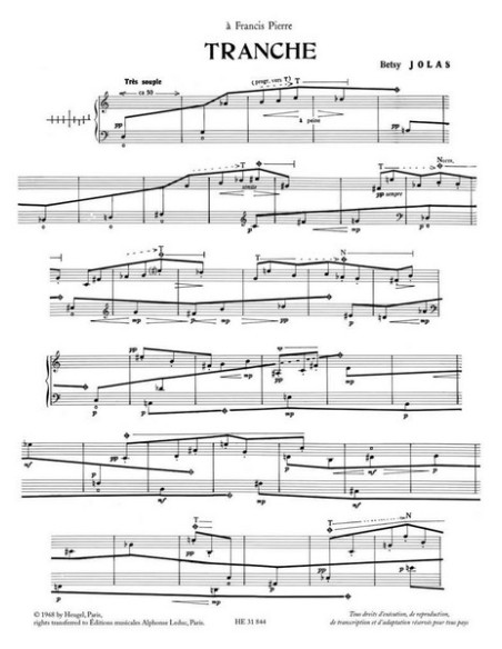JOLAS B.-Tranche for Harp