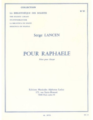 LANCEN S.-Pour Raphaele for Harp