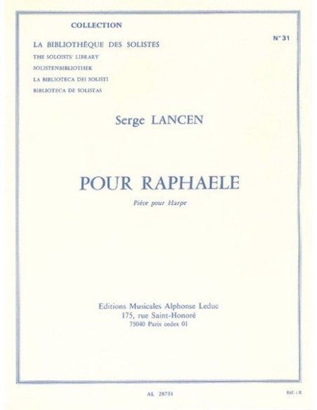 LANCEN S.-Pour Raphaele for Harp