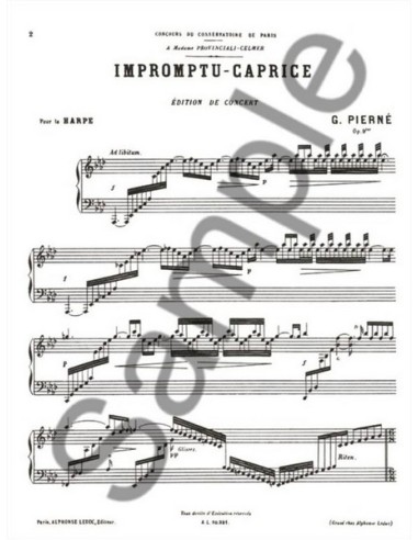 PIERNE G.-Impromptu Caprice Op.9 für Harfe