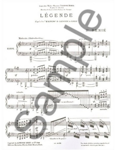 RENIE H.-Legende für Harfe