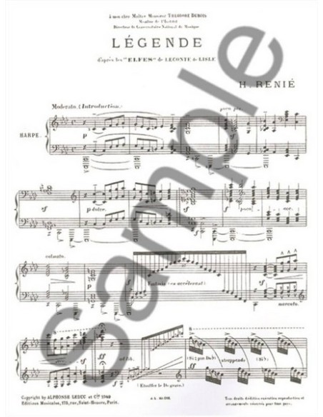RENIE H.-Legende für Harfe