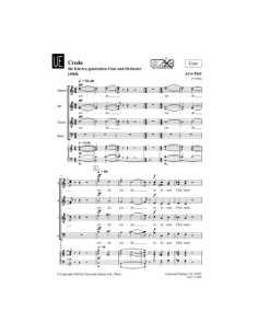 PART A.-Credo for Mixed Choir and Piano