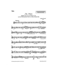 GOUNOD C.-Ave Maria (Voce Centrale) per Voce e Pianoforte (Violino/Violoncello ad Lib.) 2