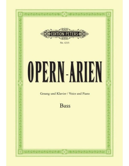Arie d'Opera (36 arie) per basso e pianoforte