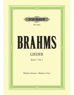 BRAHMS J.-Complete Songs 1st: 51 canzoni per voce media e pianoforte (Friedlander)