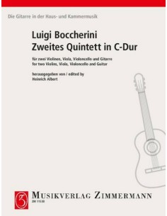 BOCCHERINI L.-Quintett C-Dur für 2 Violinen, Viola. Cello & Gitarre (Behrend)