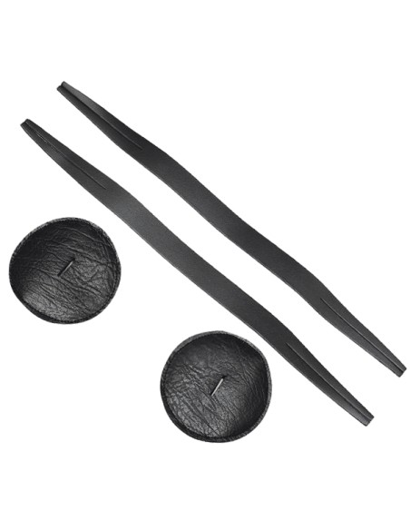 Shock Plate Straps (Paar) Schwarzes Leder