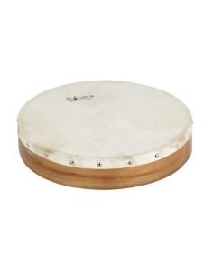 Tamburin Ø35 cm. Gonalca Patch aus genageltem Leder (ref.vh01530) 2