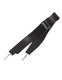 Tracolla per Grancassa in Pelle Calanda ref.770 Larghezza 8 cm. Lunghezza Minima 125cm. Lunghezza Massima 181cm Nero 2
