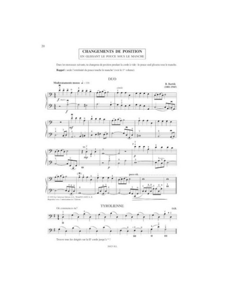 BOURIN O.-Methode 2º for Cello