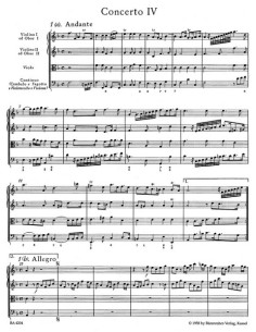HAENDEL G.F.-Concerto Grosso Op.3 Nr. 4 (HWV 315) F-Dur (Dirigentenauszug) (Urtext) 2