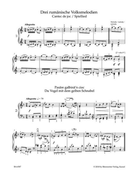 BARTOK B.-Pezzi facili e danze per pianoforte (Urtext)