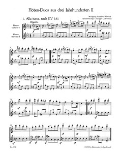 Divers-Duos de Trois Siècles Vol.2 pour 2 flûtes (Weinzierl & Wachter) 2