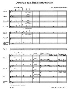 MENDELSSOHN, F.-A Sommernachtstraum, Op.21 für Orchester (Partitur, Dirigent) (Urtext) 2