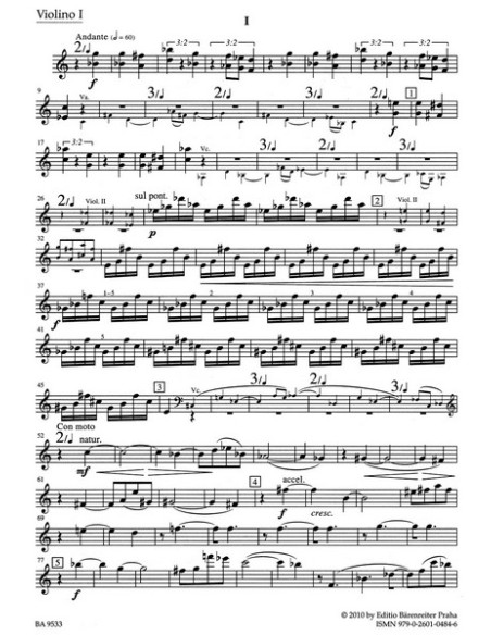 JANACEK L.-String Quartet No. 2 "Intimate Letters" (Parts)