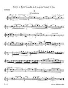 DVORAK A.-Terzette op.74 in C-Dur für 2 Violinen und Viola (Stimmen) (Urtext) 2