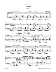 FAURE G.-Balada Op.19 para Piano (Urtext) (Grabowski) 2