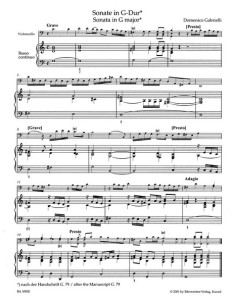 GABRIELLI D.-Opere complete per violoncello (Urtext) (Hoffmann) 2