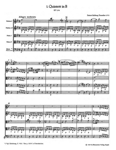MOZART W.A.-Complete String Quartets (Urtext) (Pocket Score)