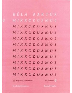 BARTOK B.-Mikrokosmos 6. für Klavier (GELEGENHEIT)